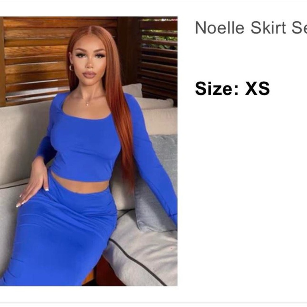 Fashion nova skirt set
